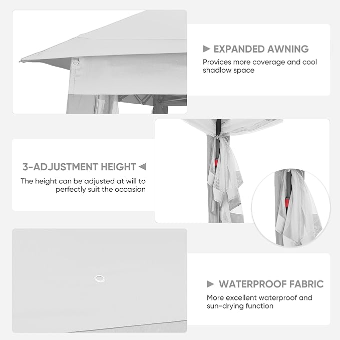 GDY 11x11 Pop Up Canopy Tent, Outdoor Canopy - Image 5