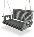 HDPE Porch Swing with 18/8 Stainless Steel Bolts, Ergonomic Design, Ultra by FortuneCandy