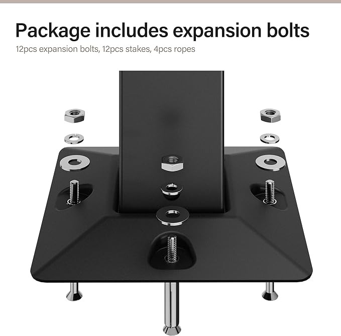 LAUSAINT HOME Semi-Permanent Outdoor Patio Gazebo 10'x10', Heavy Duty Party - Image 9