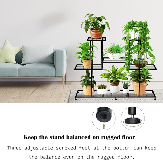 Twhep Metal Plant Stand, 5 Tiers Multifunctional Plant Stands - Image 5