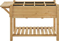 Yaheetech 49x22x32in 8 Pockets Horticulture Raised Garden Bed Elevated Wood by Yaheetech