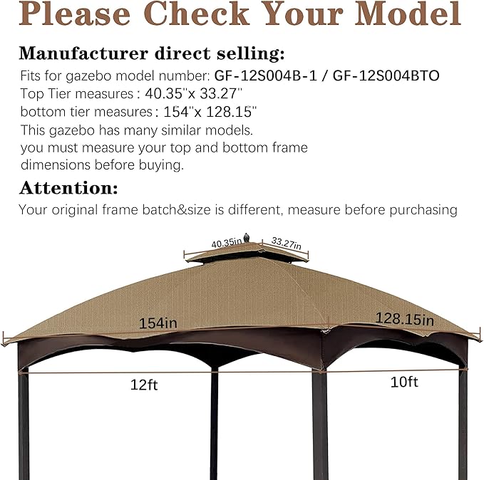 SCOCANOPY Khaki Ripstop Replacement Top - Image 2