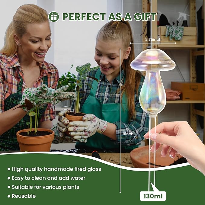 Plant Watering Globes-4pcs Self Watering Planter Insert, Plant Watering Devices - Image 5