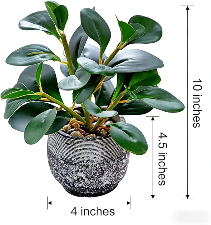 AlphaAcc Artificial Plants Potted Real Looking Small Faux Plant - Image 3