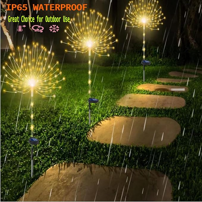 Garden Decor Solar Lights Outdoor, 155LED 8 lighting modes pole light - Image 8