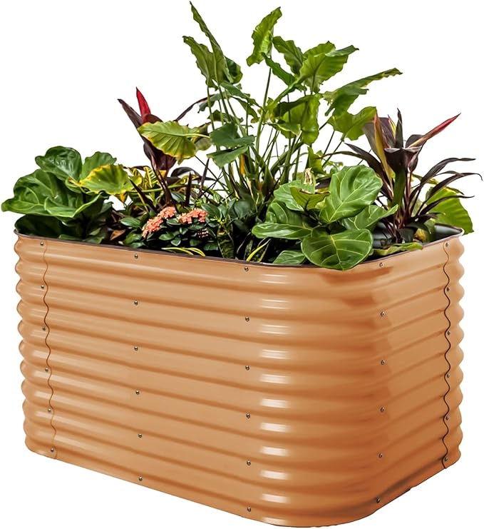32" Extra Tall Raised Garden Bed Kits, 3.5 x 5 x 2.7ft Raised Planter Box by VegoGarden