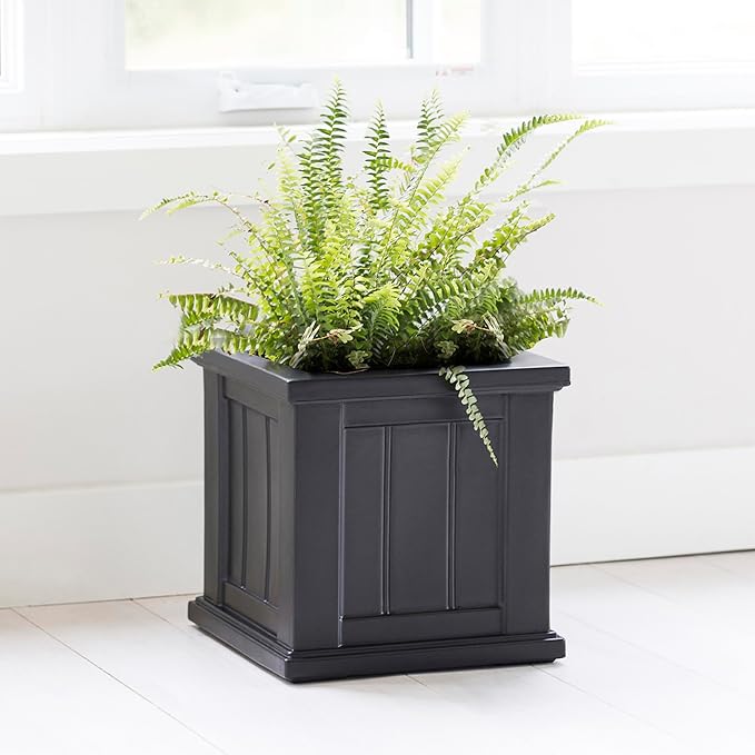 Mayne Cape Cod 14-Inch Square Planter – Self-Watering, Weather-Resistant Planter - Image 7