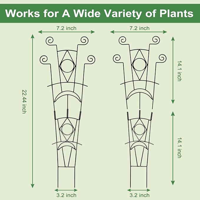 Stackable Metal Trellis for Climbing Plants Outdoor & Indoor - Image 2