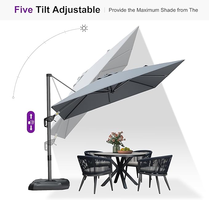 PURPLE LEAF 9 Feet Patio Umbrella - Image 7