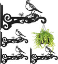 4-Pack Aesthetic Wall Plant Hanger Indoor and Outdoor – 10 Inch Metal Hanging by Qiaomeiysp