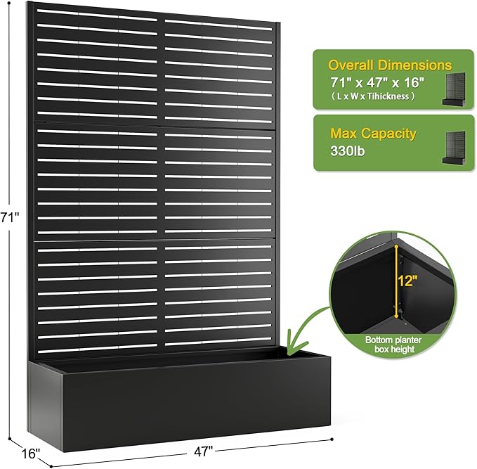 FENCY Metal Raised Garden Bed - Image 2