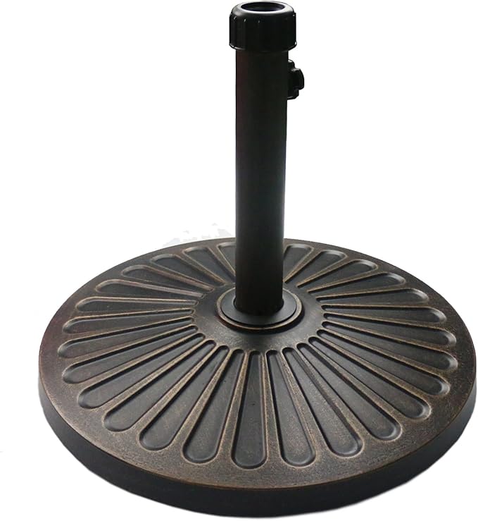 Sunnyglade 18" 30.2-lbs Heavy Duty Round Antiqued Umbrella Base by Sunnyglade