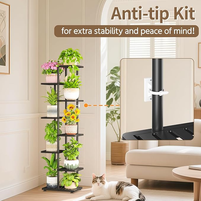 LASZOLA 7 Tier Plant Stand Indoors Outdoors - Image 5