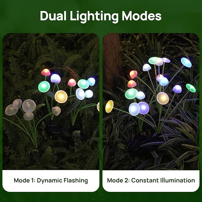 Solar Garden Lights, Waterproof Firefly Outdoor Decor - Image 4