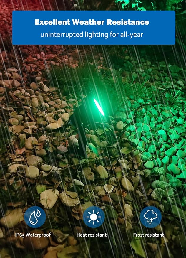 Halloween Christmas Spotlight Outdoor: 12W RGBW LED Spot Lights Outdoor - Image 5