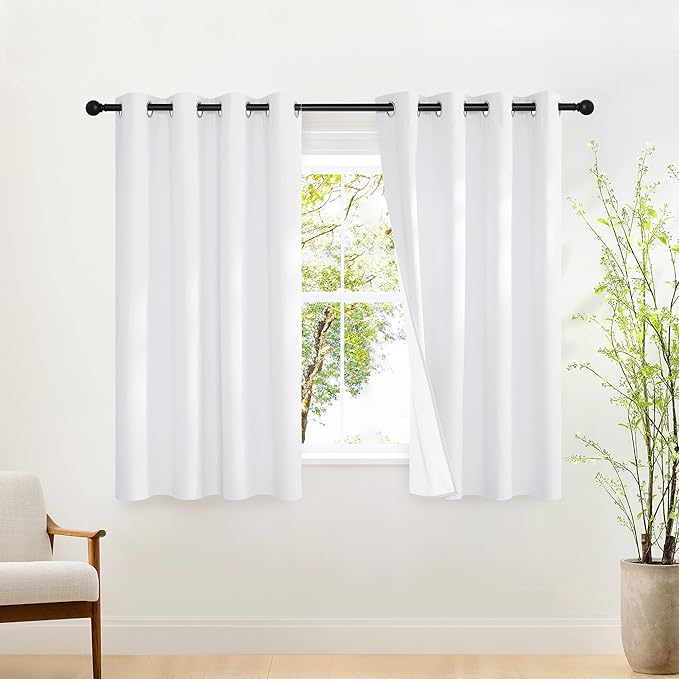 NICETOWN 100% Blackout Door Curtain 63 inch Long Thermal Insulated Room by NICETOWN