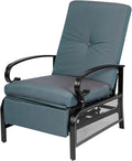Oakcloud Adjustable Outdoor Lounge Chair Metal Patio Relaxing Recliner Chair by OckcloudPatioFurniture