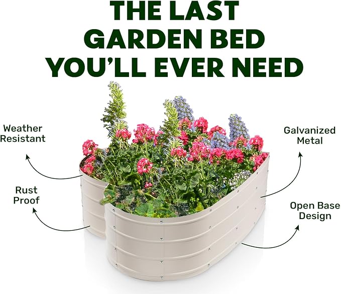Plant & Plot Galvanized Raised Garden Beds Outdoor // Planter Raised Beds - Image 5