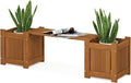 Furinno Tioman Hardwood Mini Outdoor Planter Box by Furinno-FitsYourSpaceFitsYourBudget