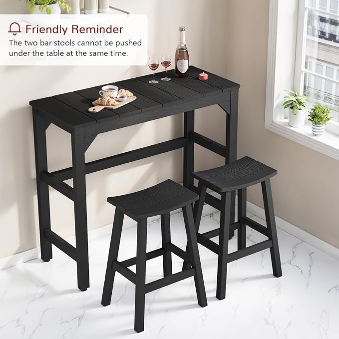 Stoog All-Weather Patio Bar Table, Outdoor Bar Table - Image 8