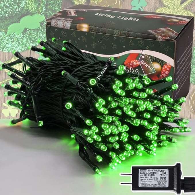 300 LED St Patricks Day Lights, 98.5FT Christmas String Lights - Image 8