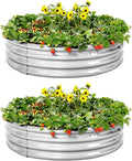 Land Guard 2 Pack 2×2×1ft Galvanized Raised Garden Bed, Planter Raised Garden by LandGuard