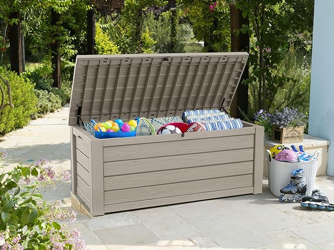 Keter Westwood 150 Gallon Resin Large Outdoor Storage Box - Image 3