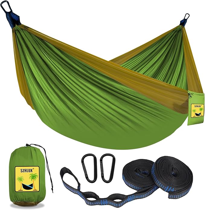 SZHLUX Camping Hammock Double & Single Portable Hammocks by SZHLUX