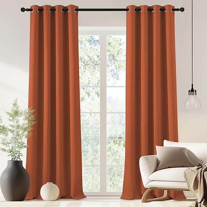 NICETOWN Blackout Drapery Curtain Panel 90 inches Long by NICETOWN