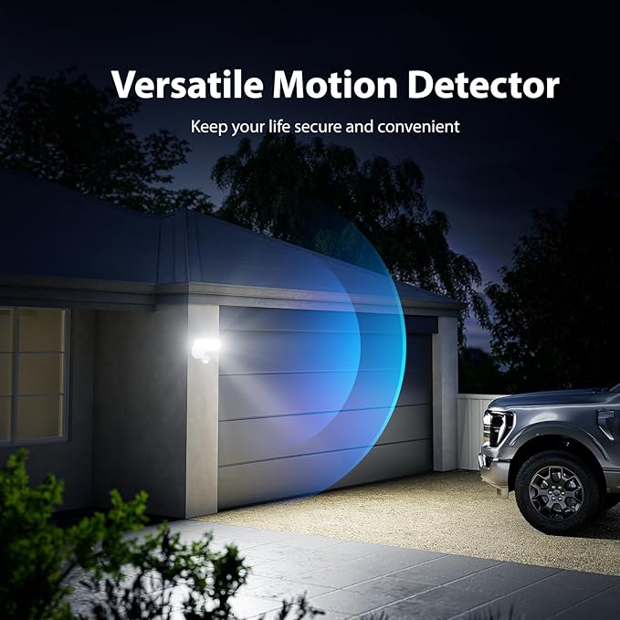 Onforu 75W LED Flood Light Motion Sensor Outdoor, 7000lm Dusk to Dawn Flood - Image 5