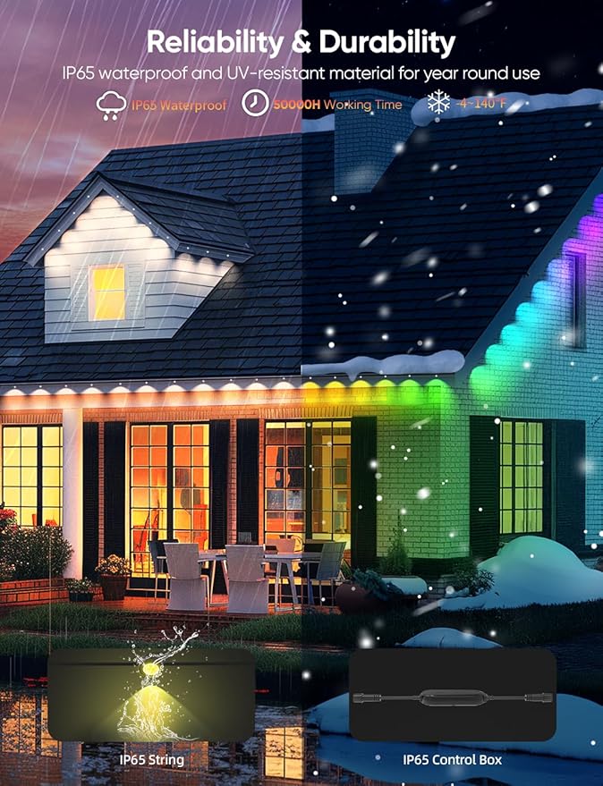 APPECK Permanent Outdoor Lights 50ft - Image 7