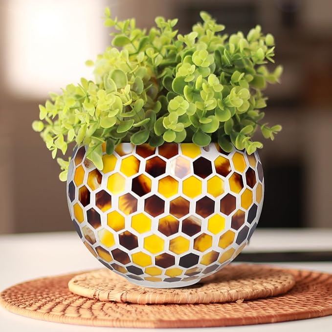 Hanging Planter Mosaic Garden Pot Small Flower Pot - Image 8