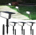 T-SUN Solar Spot Lights Outdoor 4 Pack, 49 LED 2 Lighting Modes, IP65 by T-SUN