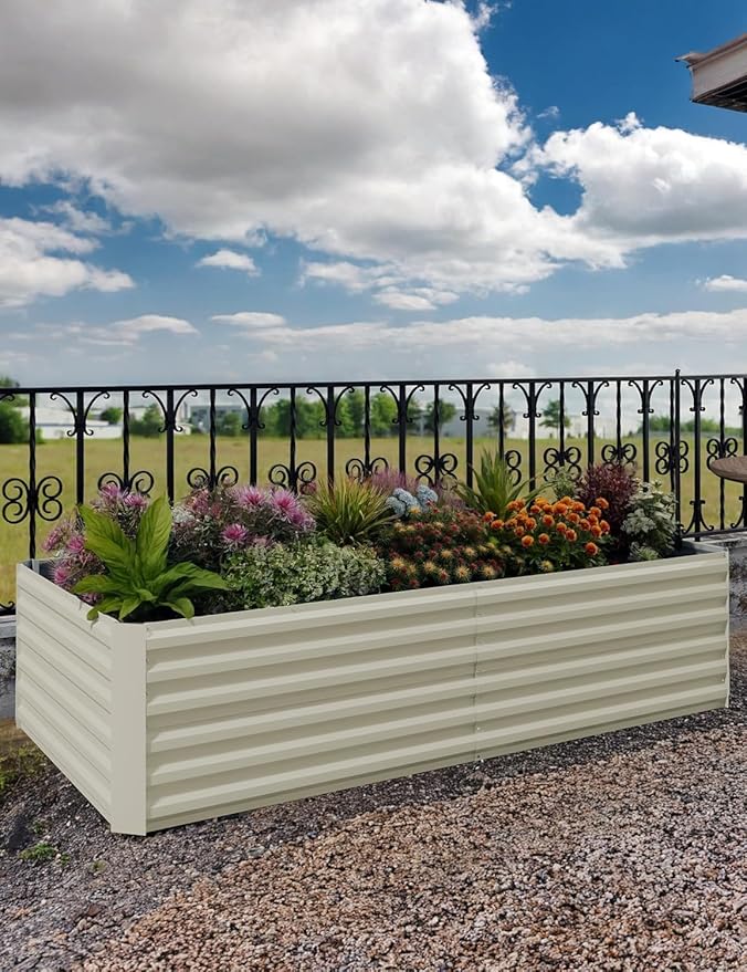 CABIHOME 2 Pcs 8x4x2 Ft Galvanized Raised Garden Bed, Deep Root Planter Box - Image 2