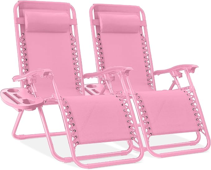 Best Choice Products Set of 2 Adjustable Steel Mesh Zero Gravity Lounge Chair by BestChoiceProducts