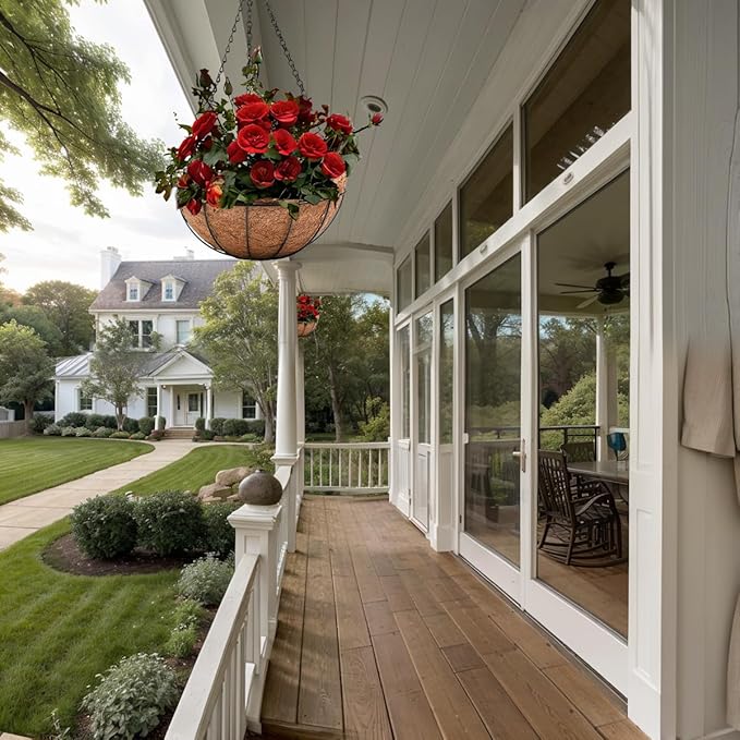 Hanging Baskets for Plants Outdoor- Coconut Coir Hanging Planters Outdoor - Image 5
