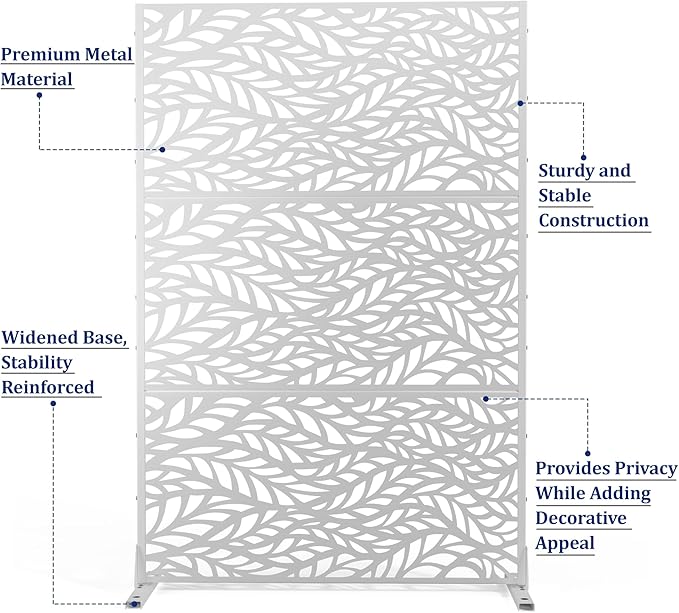 Outdoor Privacy Screen, Freestanding Privacy Fence Panels - Image 4