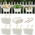 Metal Railing Planters for Outdoor Plants by vensovo