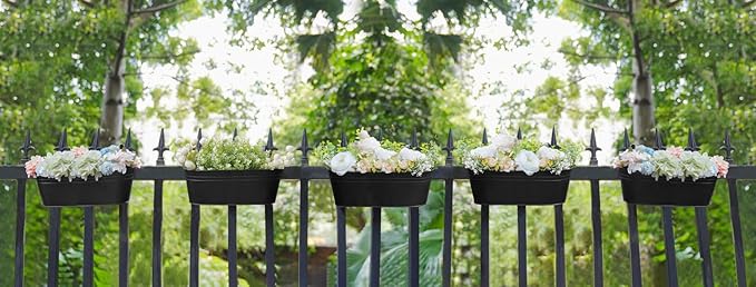 Dahey 5 Pcs Metal Iron Hanging Flower Pots - Image 5
