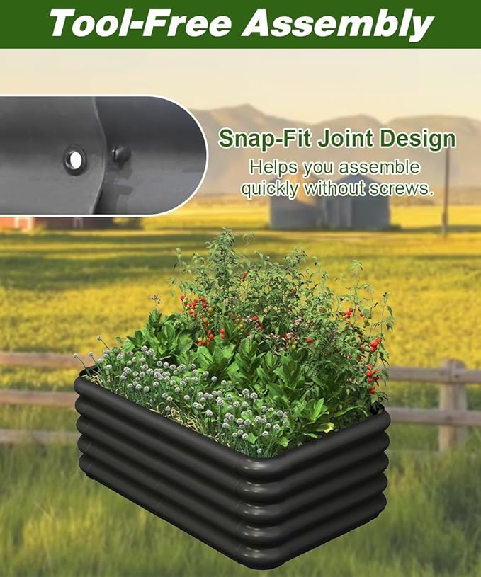 3.0x1.8x1.0ft Raised Garden Bed Kit - Image 4