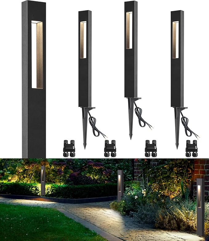 SUNVIE 3W Low Voltage Pathway Lights 3000K LED Low Voltage Landscape Lights 12V by SUNVIE