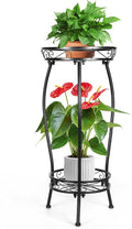 2 Tier Rustproof Iron Plant Stand by Unknown