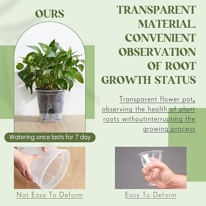 Self Watering Pots for Indoor Plants - Image 5