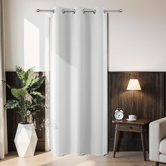 Joydeco Blackout Door Curtain for Doorway Privacy 78 Inches Long, Grommet by JOYDECO
