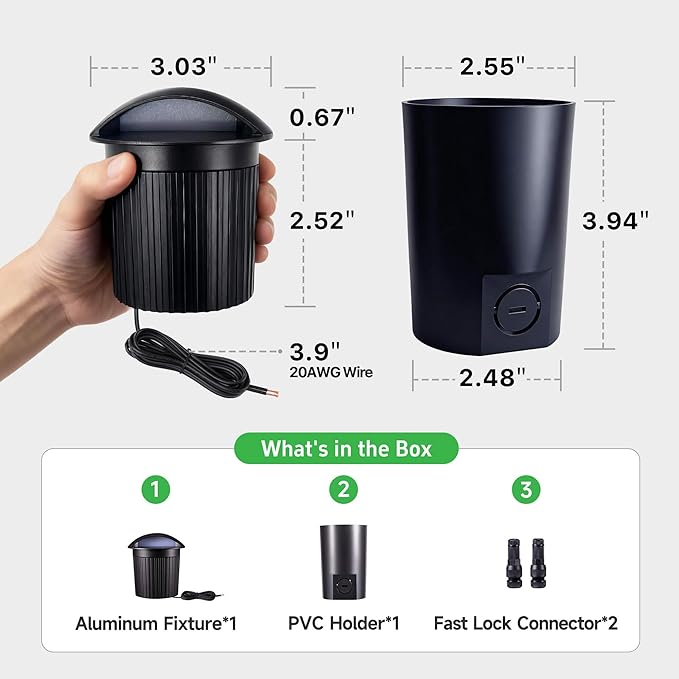 Low Voltage LED Well Landscape Lights - 12V Outdoor IP67 Ground Light - Image 5