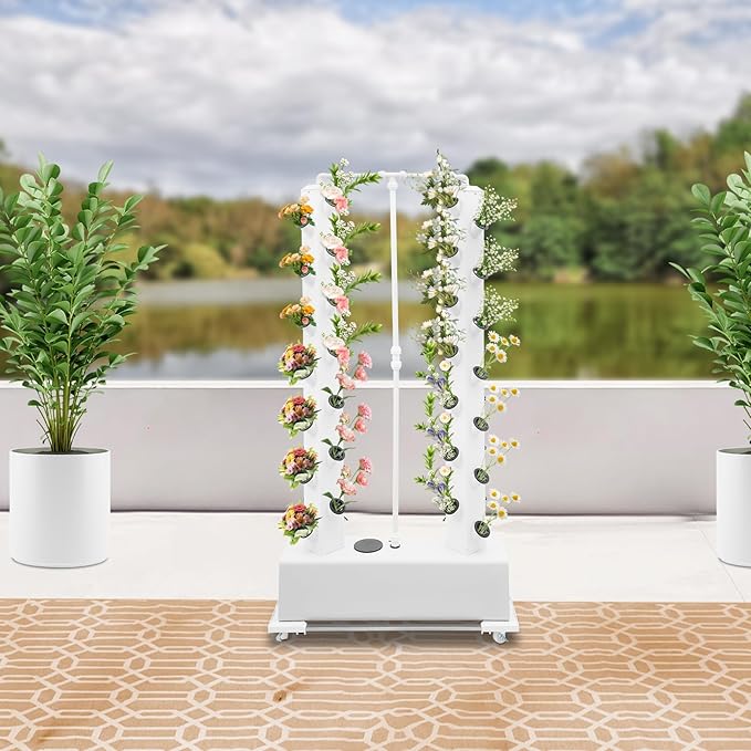 Hydroponic Growing System Kit, 56-Plant Hydroponic Tower Indoor Herb Garden - Image 3