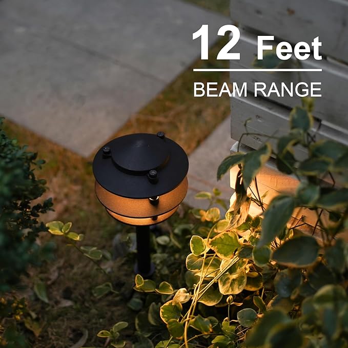 GOODSMANN Landscape Lighting 4PK Pathway Lights Low Voltage 2.2 Watt LED 12V AC - Image 5