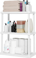 IRIS USA 3-Shelf Light Duty Plastic Storage Shelves, 150lb Capacity, Medium by IRISUSA