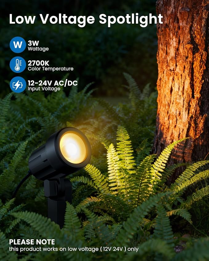 ZZXX 3W Low Voltage Landscape Lighting - Image 2
