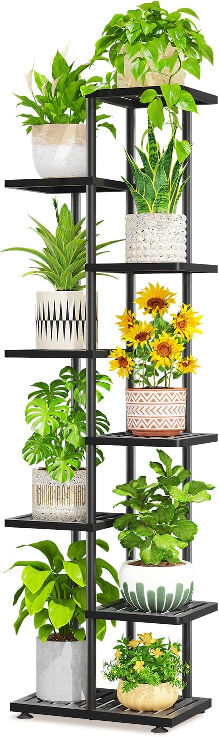 LASZOLA 7 Tier Plant Stand Indoors Outdoors by LASZOLA